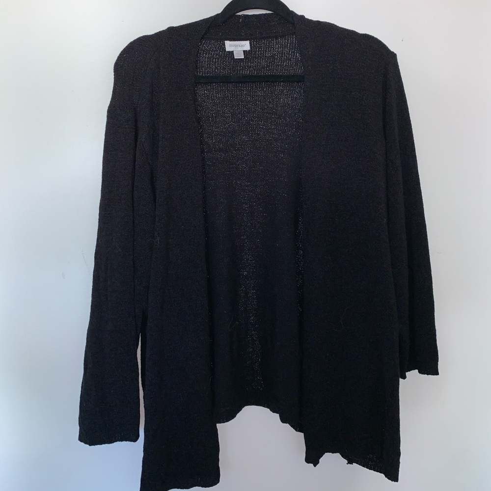 Avenue Black Knit Cardigan